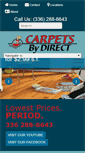 Mobile Screenshot of carpetsbydirect.com